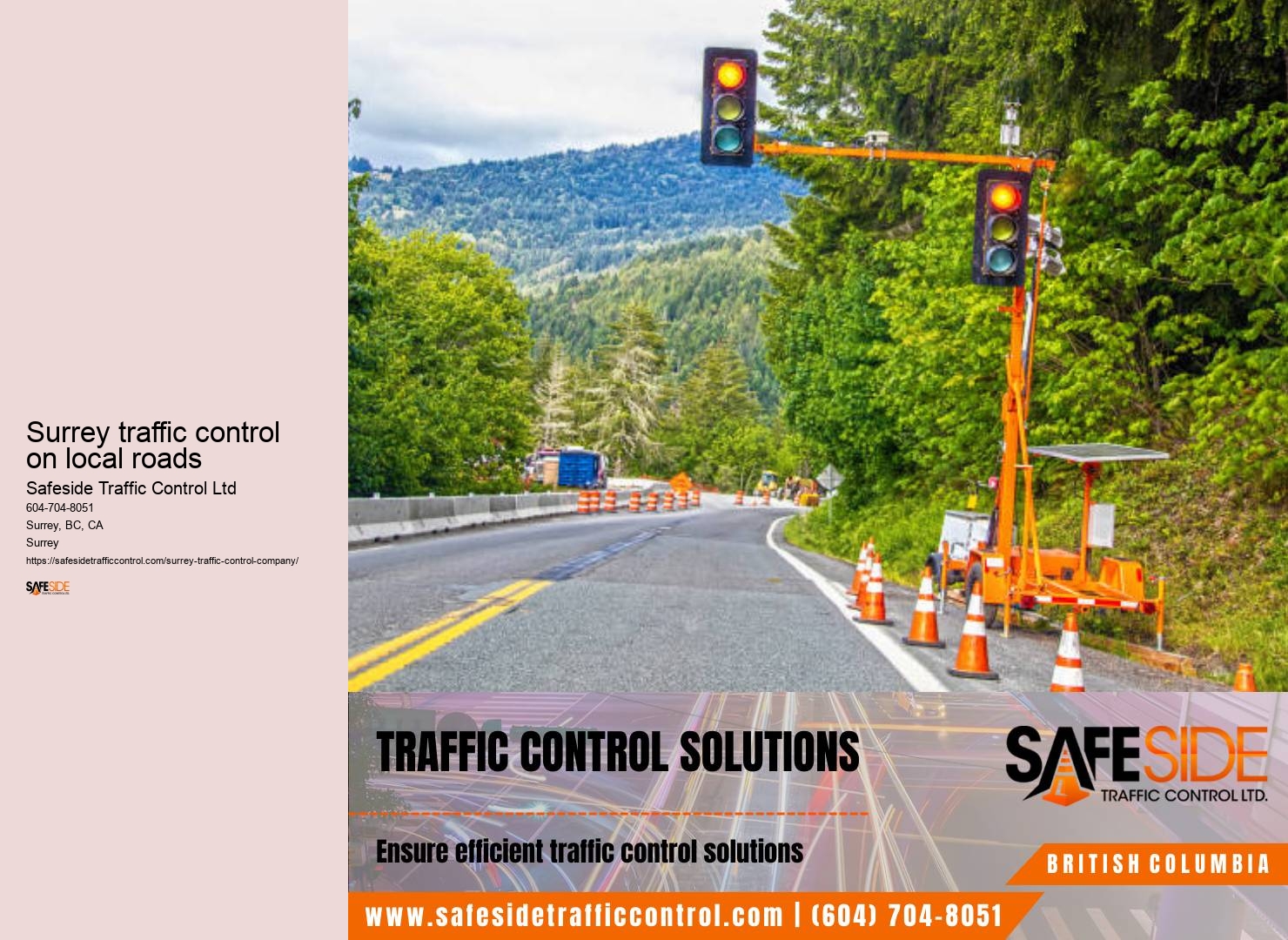 Traffic control system enhancement Surrey