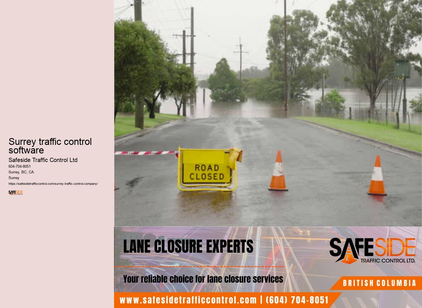 Traffic control Surrey regulations