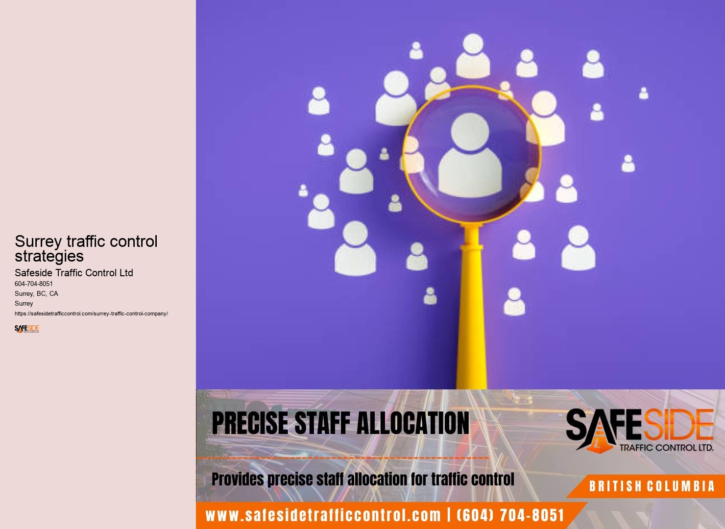 Traffic control system documentation Surrey