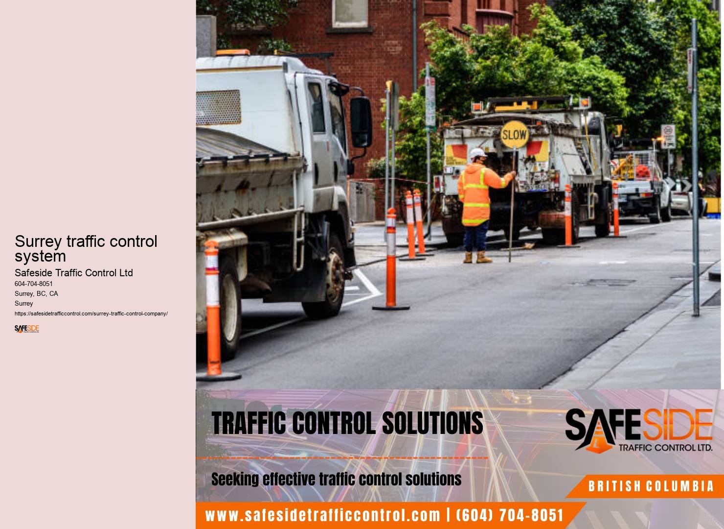 Surrey traffic control signage providers