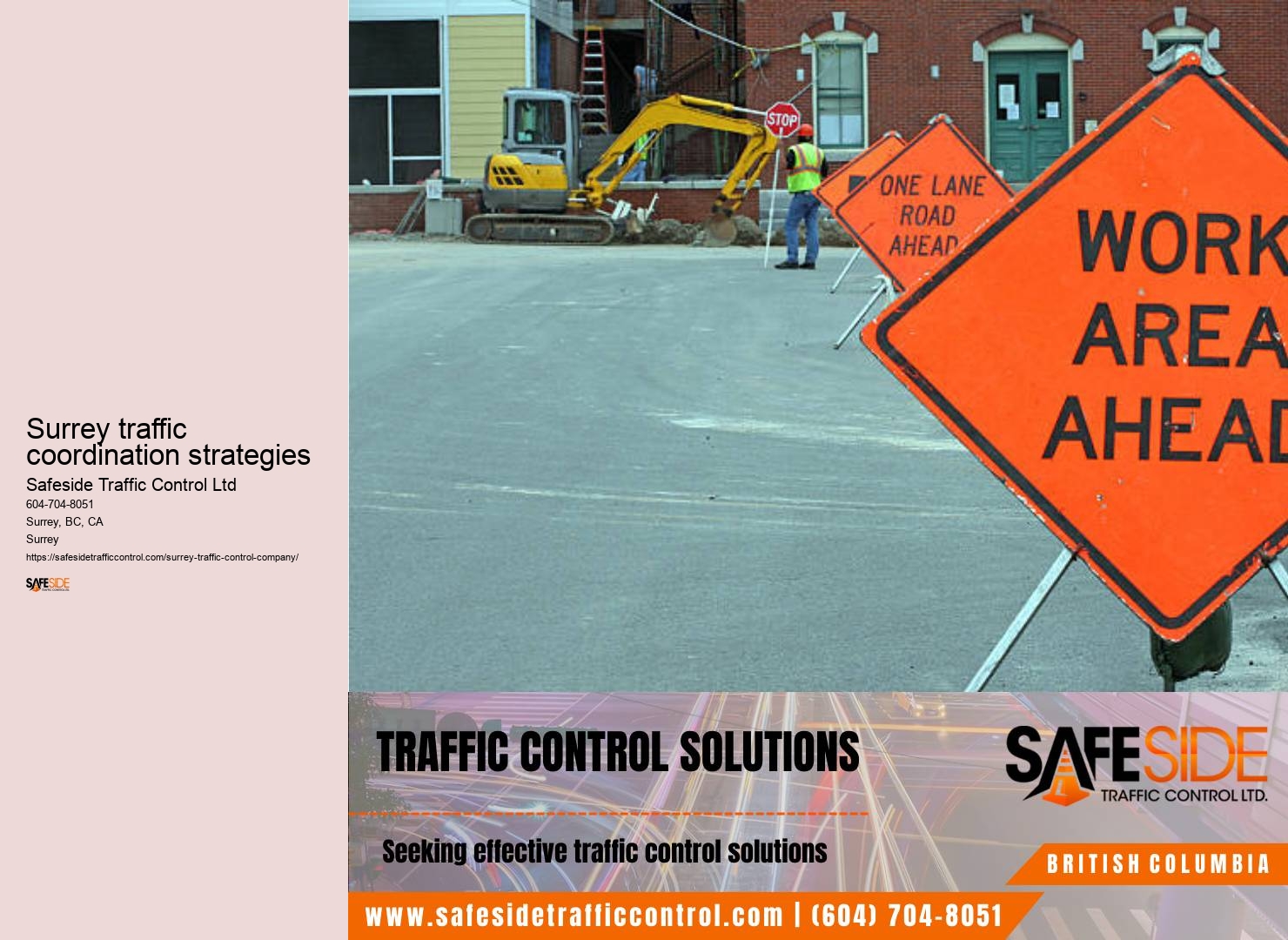 Surrey traffic coordination strategies