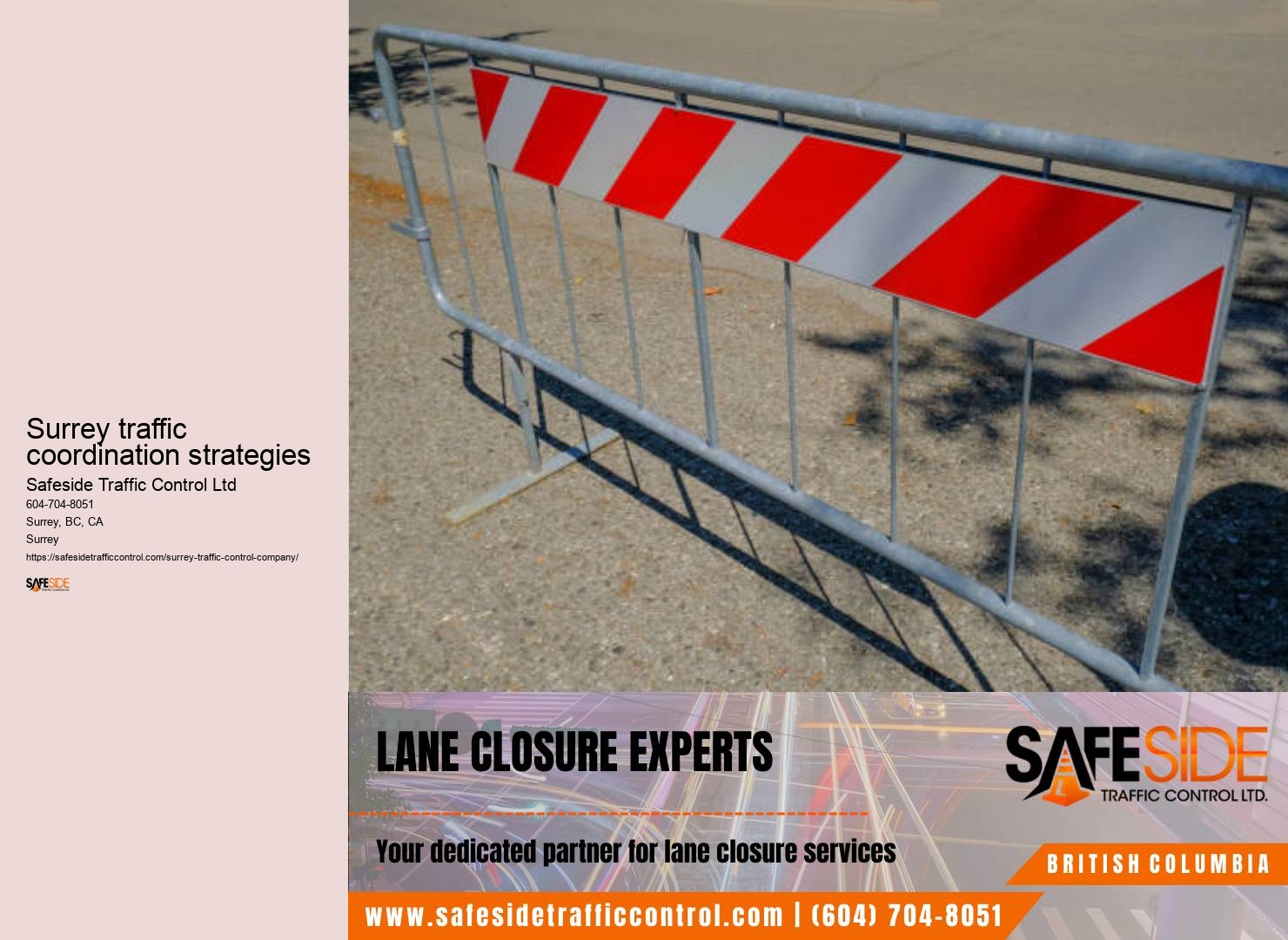 Temporary traffic control Surrey