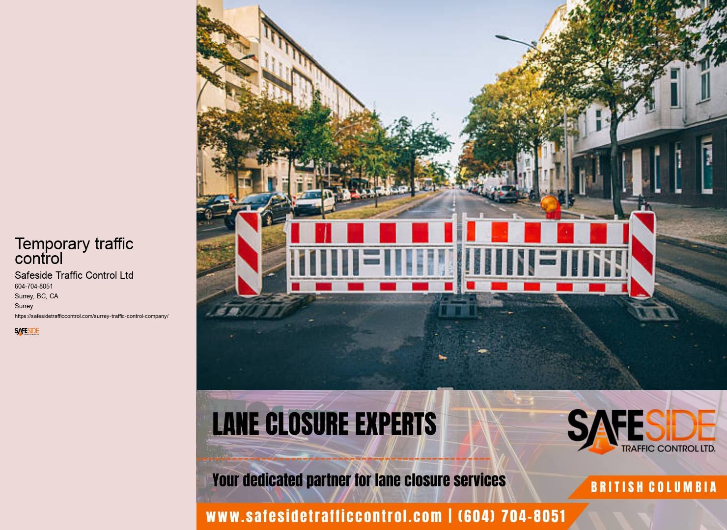 Surrey traffic control for school zones