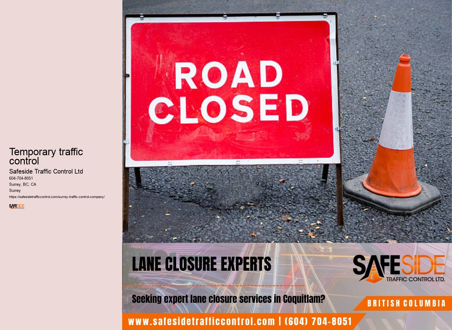 Traffic control permit expediting Surrey