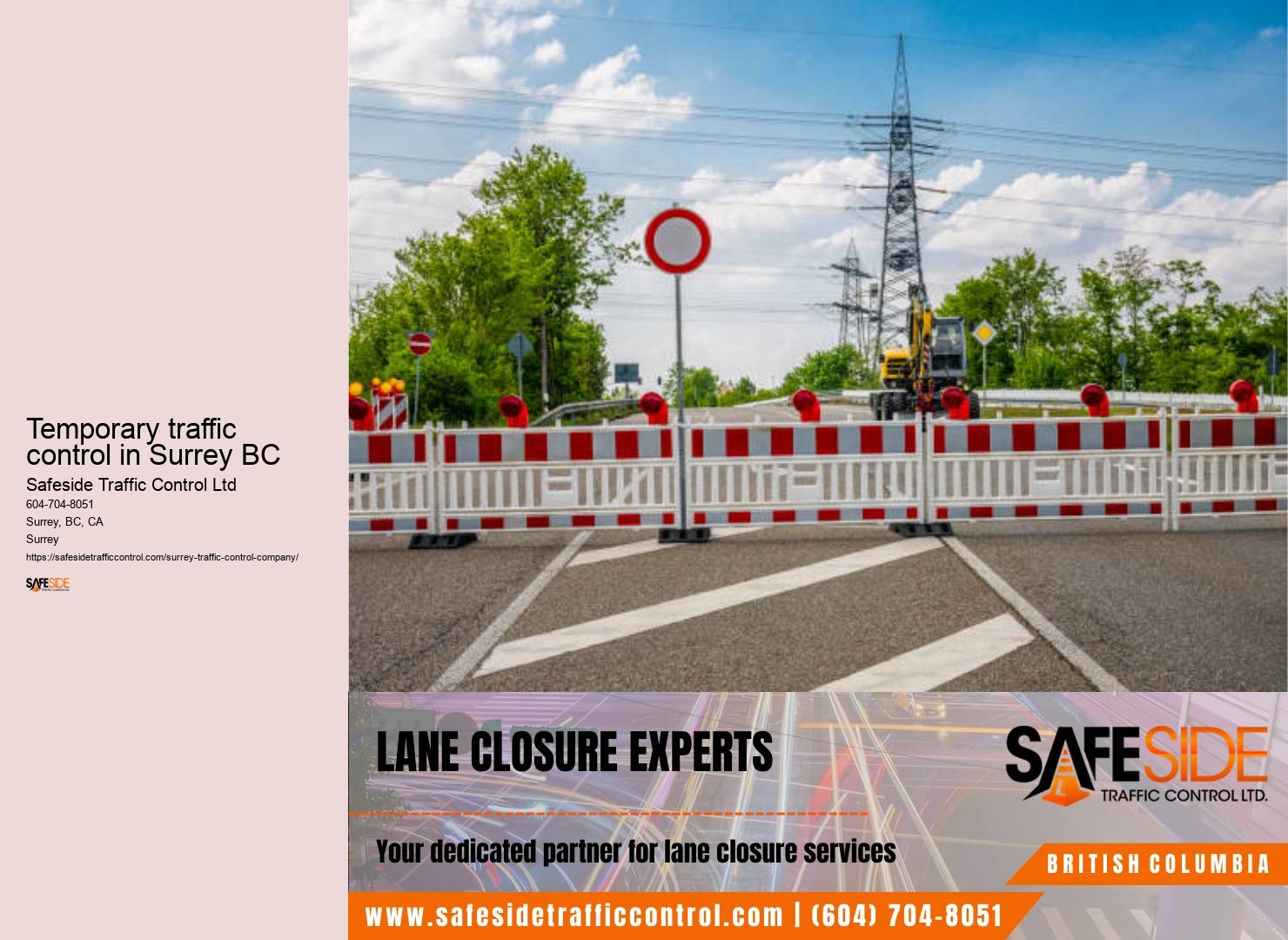 Surrey traffic control on local roads