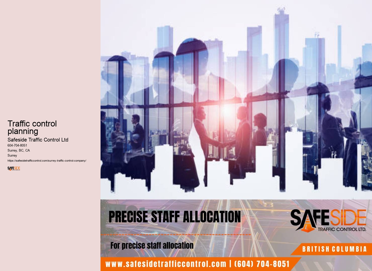 Surrey temporary traffic control services
