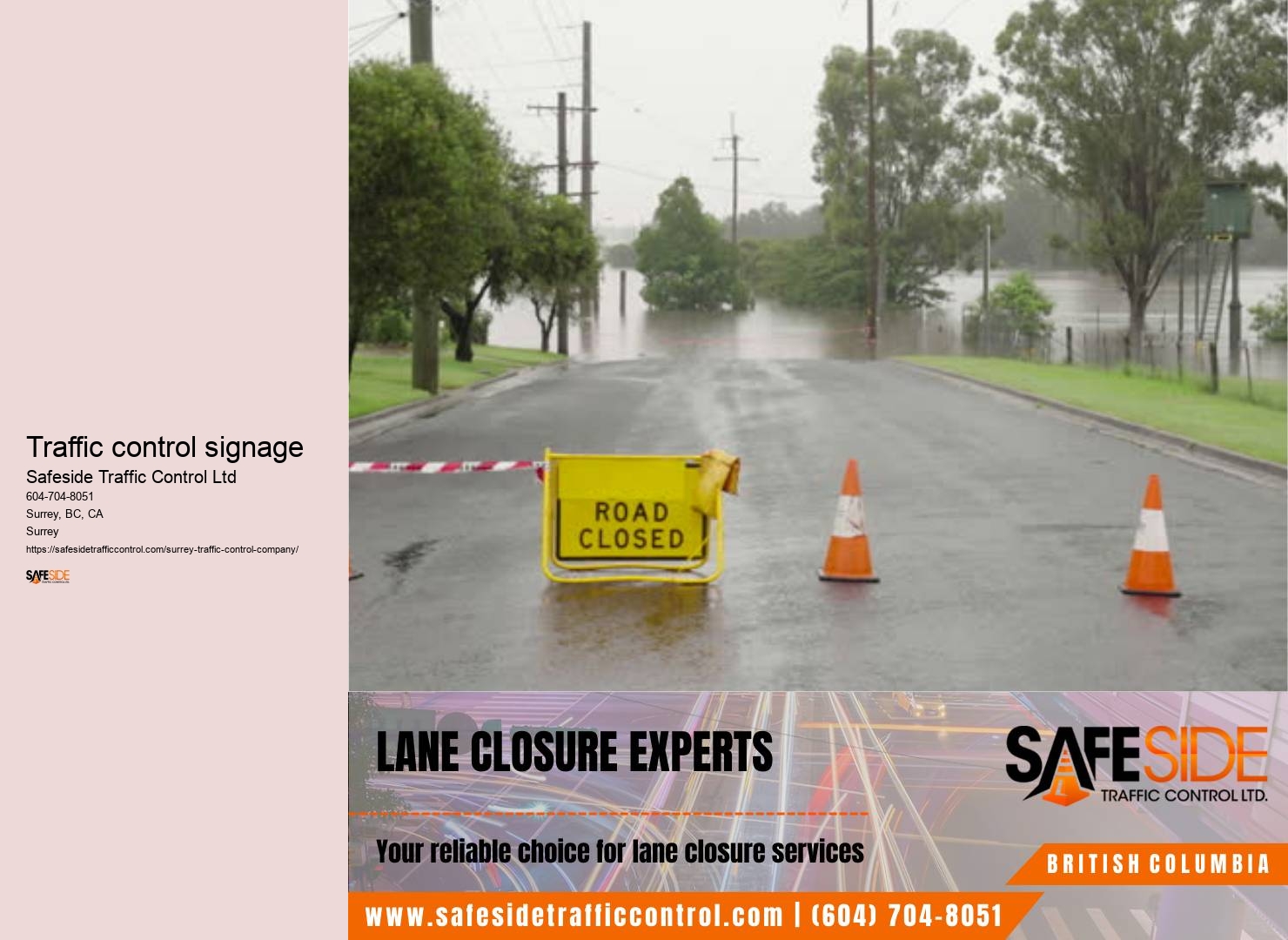 Surrey traffic coordination services