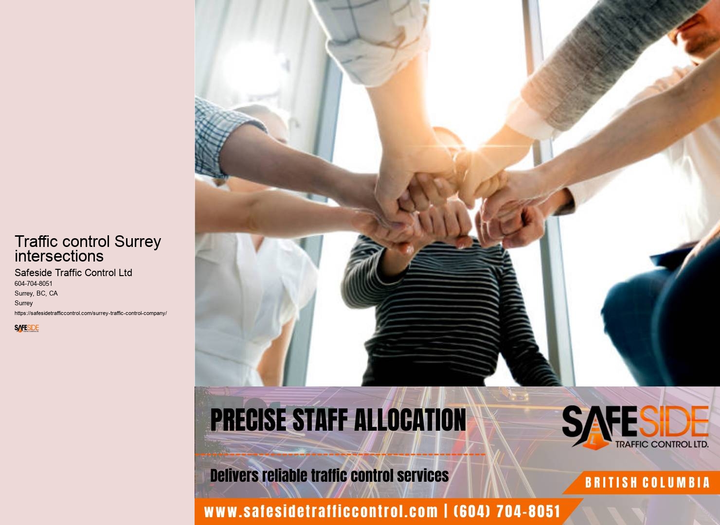 Surrey traffic control analytics