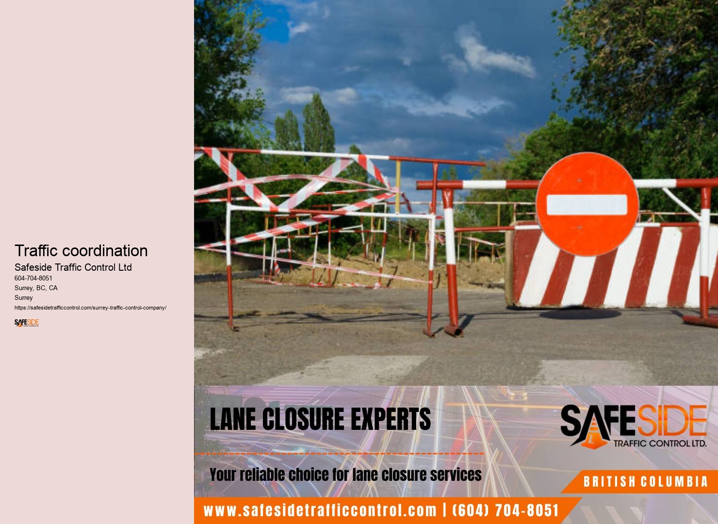 Surrey traffic control company contact