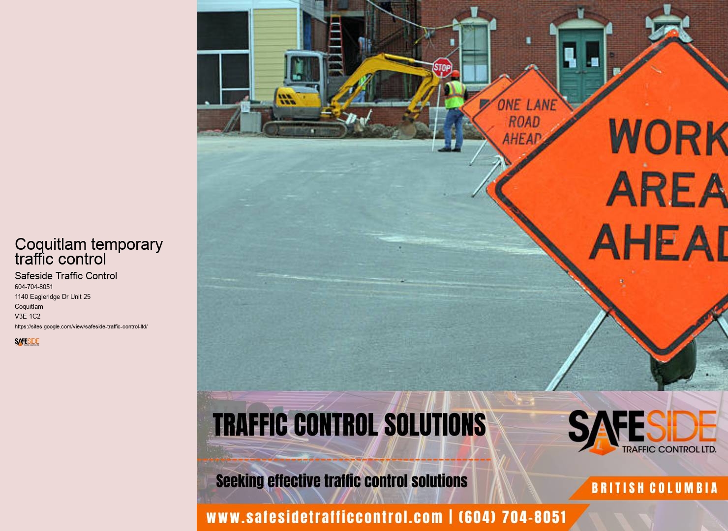 Coquitlam temporary traffic control traffic control service provider