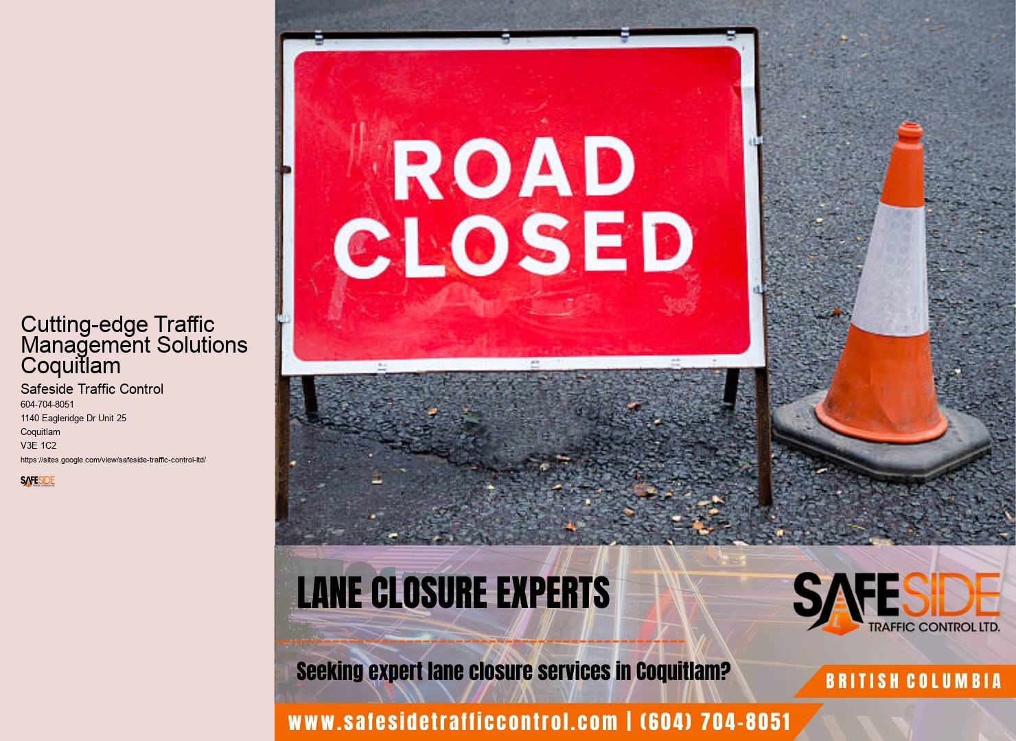 Cutting-edge Traffic Management Solutions Coquitlam traffic control staffing