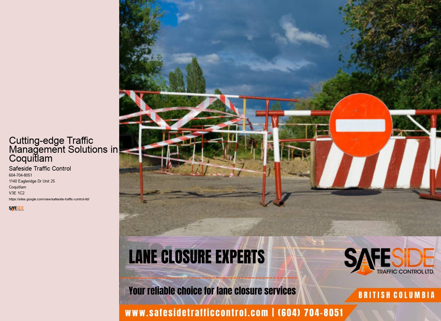 Traffic Control Devices Cutting-edge Traffic Management Solutions in Coquitlam