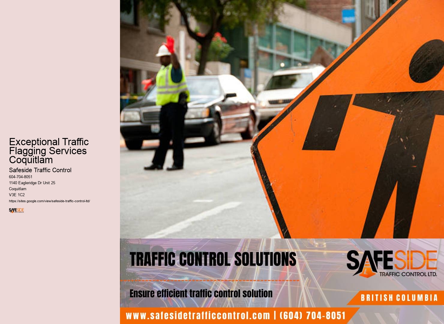 Trusted Traffic Flow Monitoring Exceptional Traffic Flagging Services Coquitlam