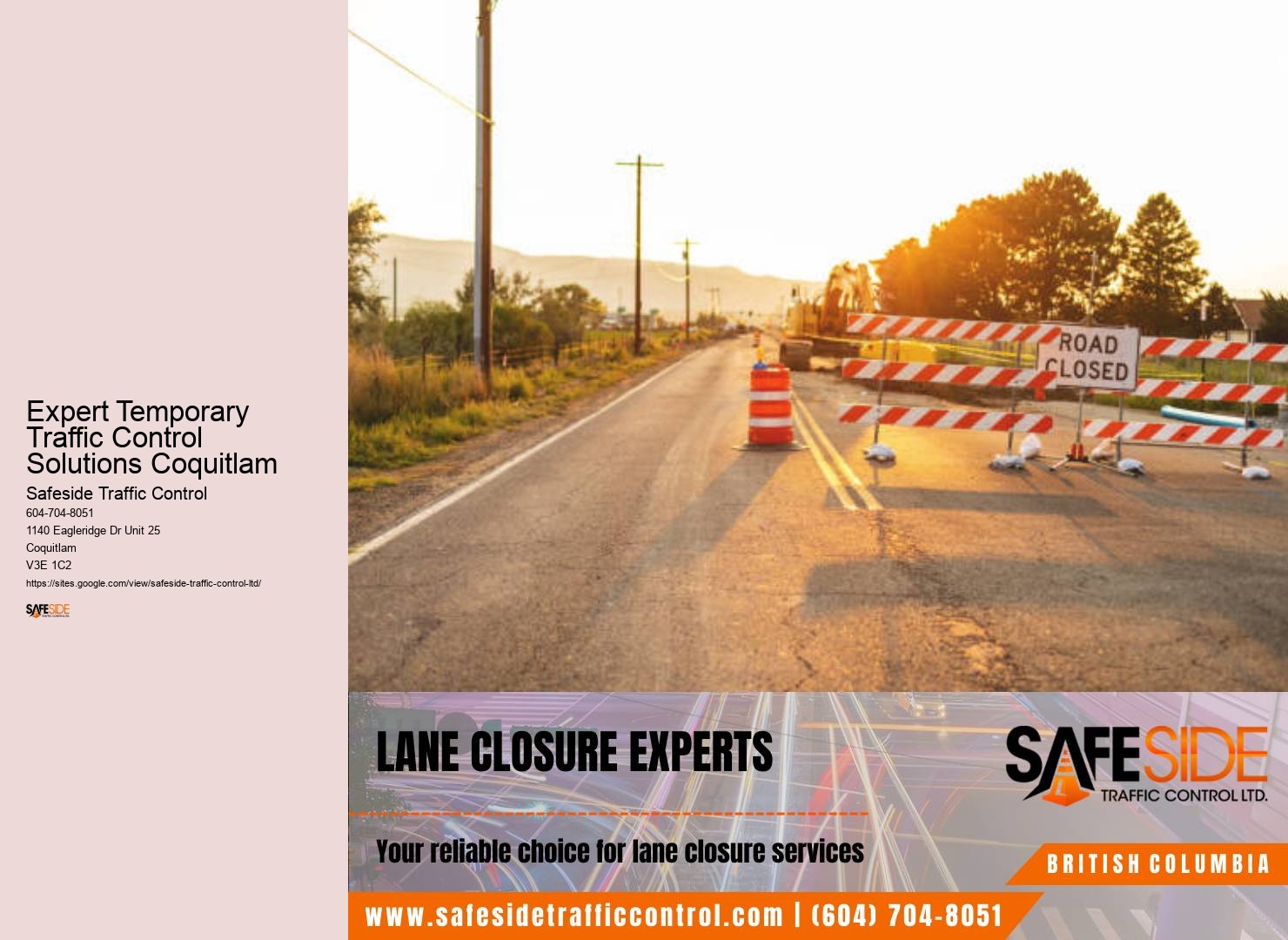 Expert Temporary Traffic Control Solutions Coquitlam traffic control project management