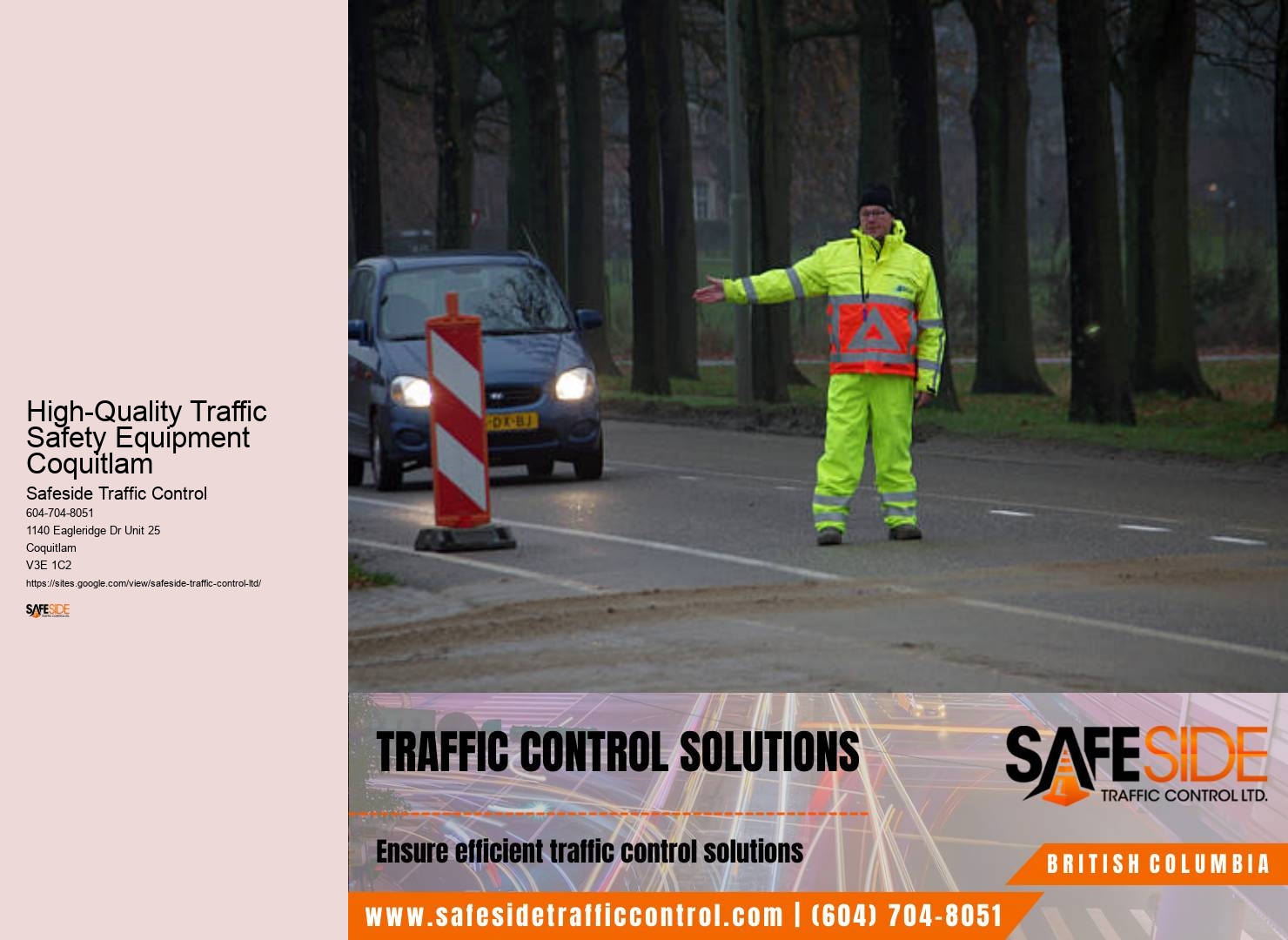 High-Quality Traffic Safety Equipment Coquitlam traffic control planning services