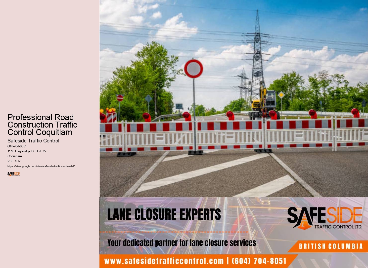 Traffic calming measures Professional Road Construction Traffic Control Coquitlam