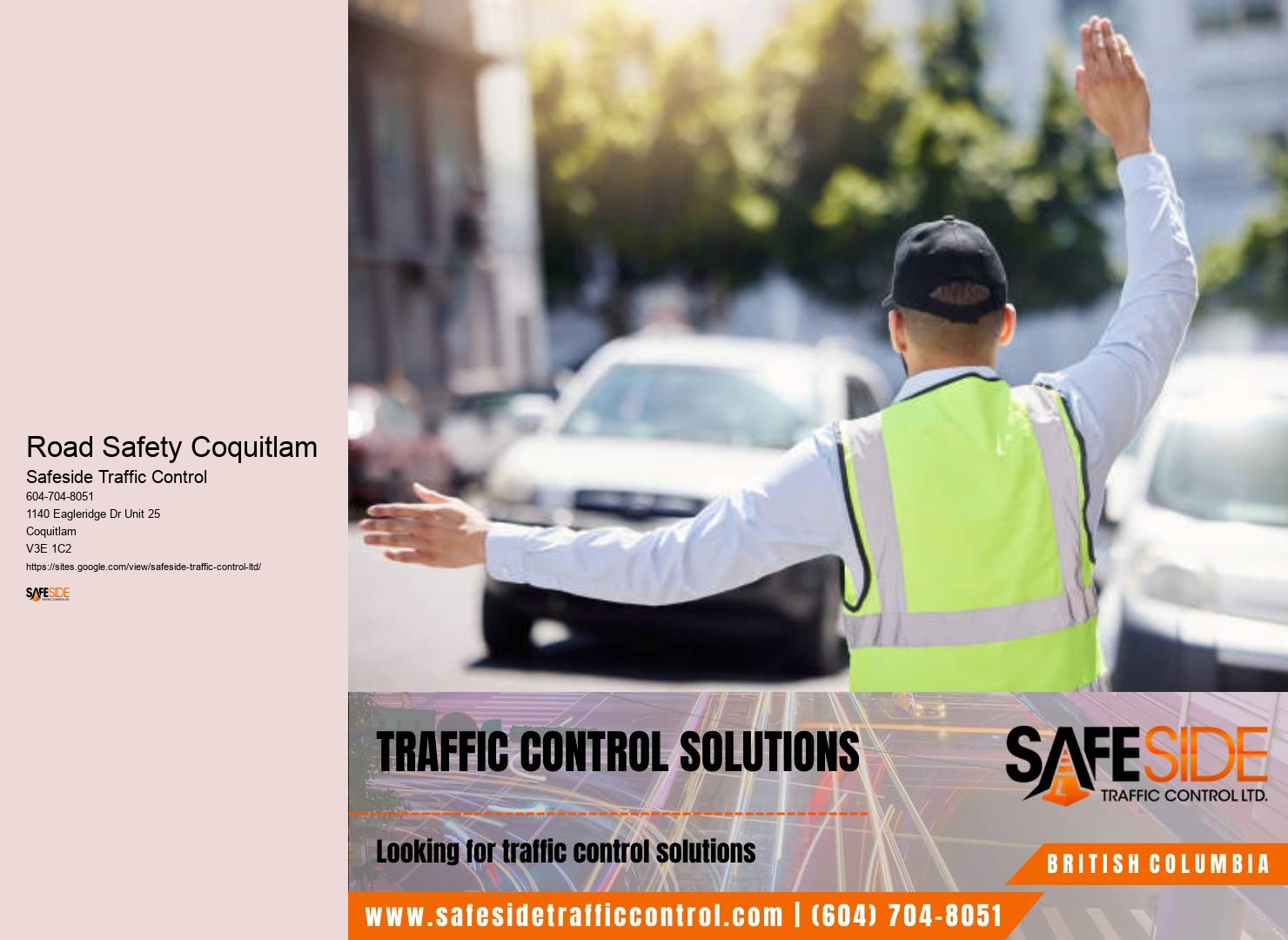 Efficient Road Construction Traffic Control Road Safety Coquitlam