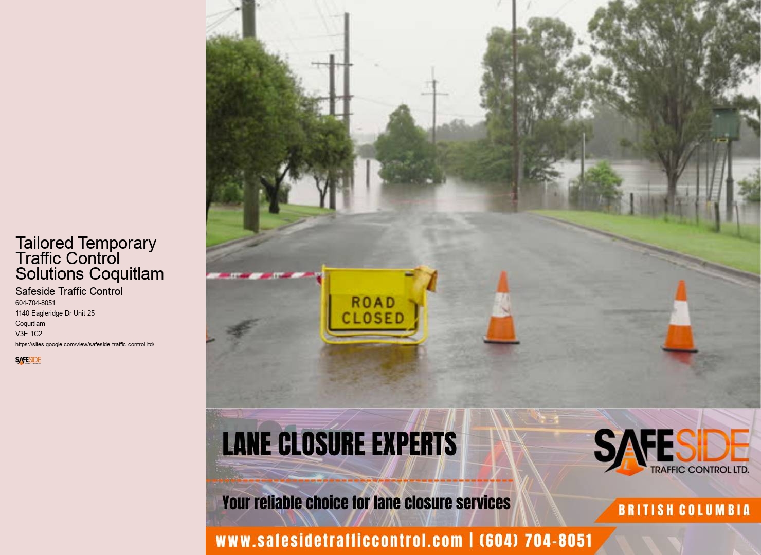Advanced Event Traffic Solutions Tailored Temporary Traffic Control Solutions Coquitlam