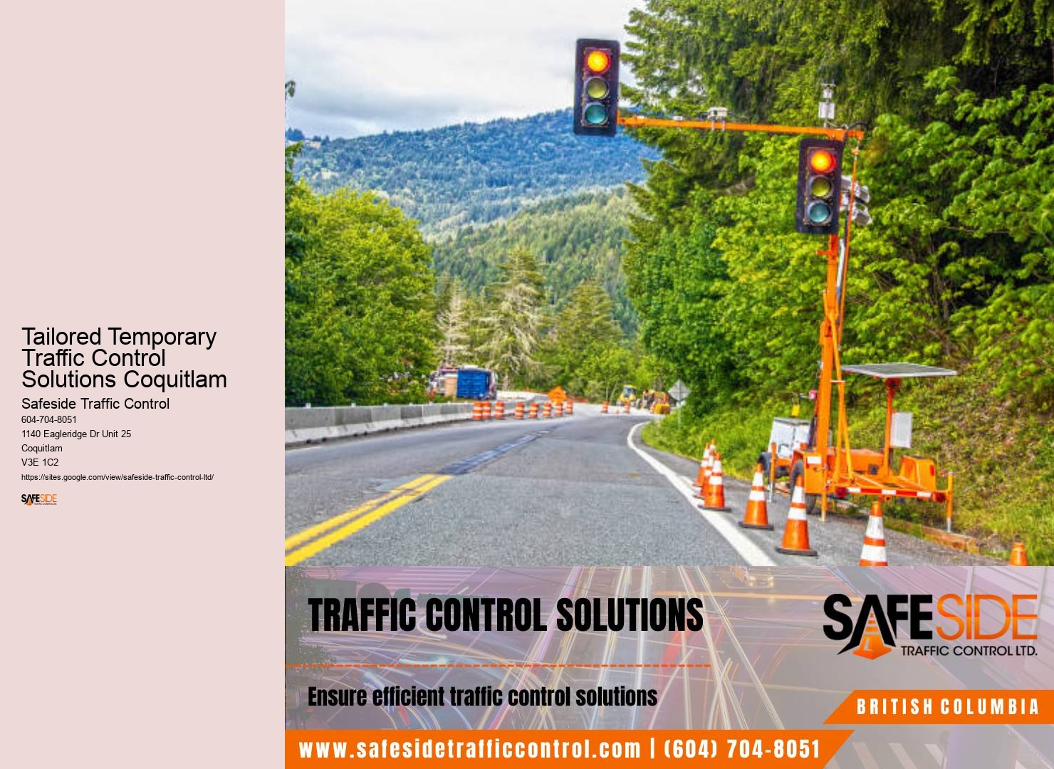 Construction Traffic Control Tailored Temporary Traffic Control Solutions Coquitlam