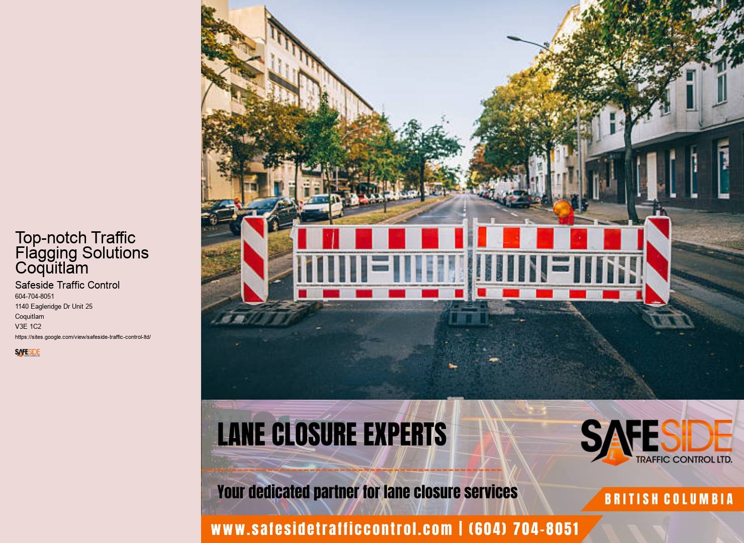 Trusted Road Safety Solutions Provider in Top-notch Traffic Flagging Solutions Coquitlam