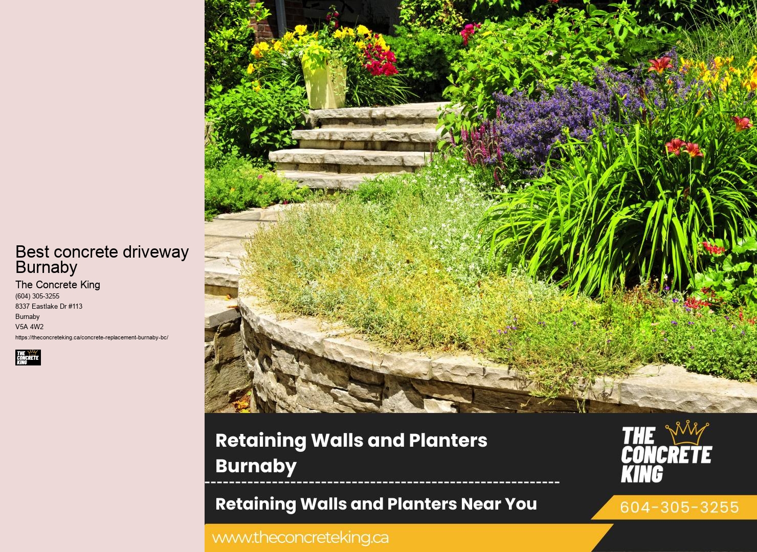 Driveway repair options Best concrete driveway Burnaby