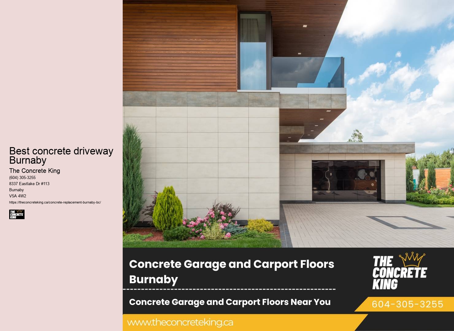 Driveway repair Best concrete driveway Burnaby BC