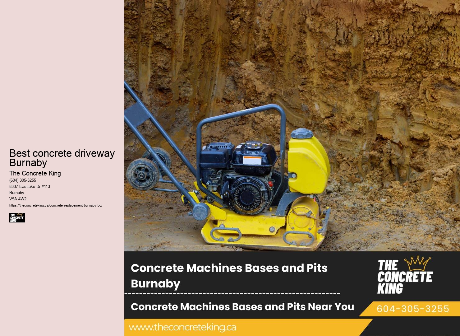 Driveway repair and maintenance Best concrete driveway Burnaby