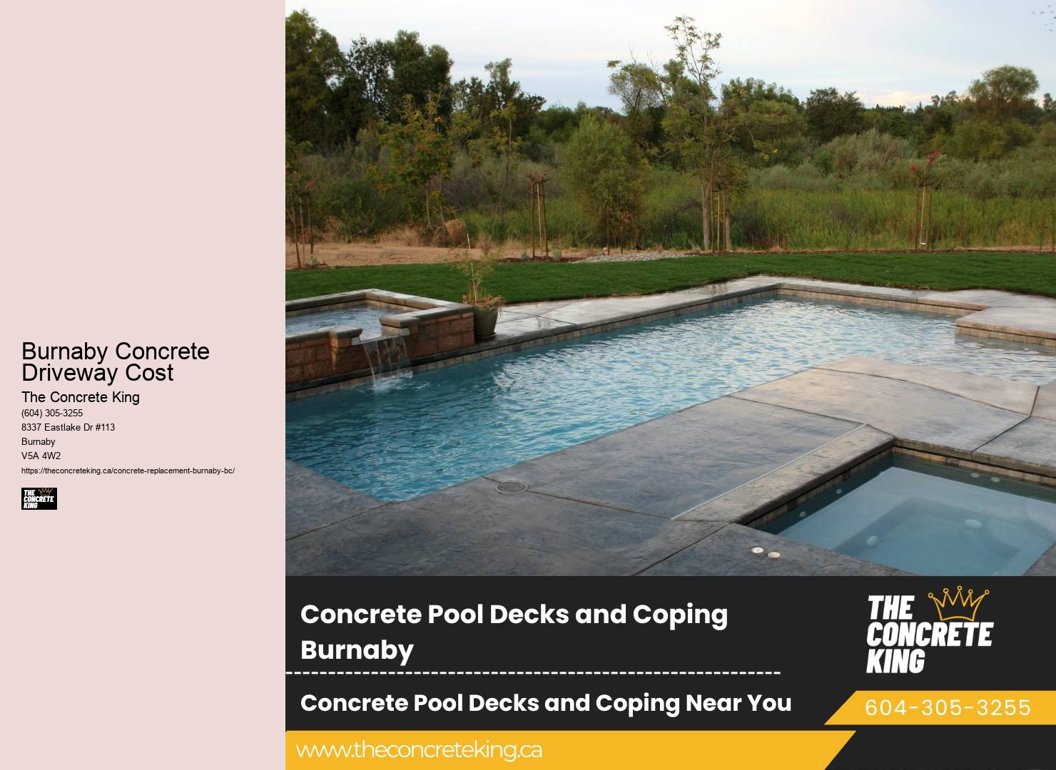 Driveway replacement experts Burnaby Concrete Driveway Cost