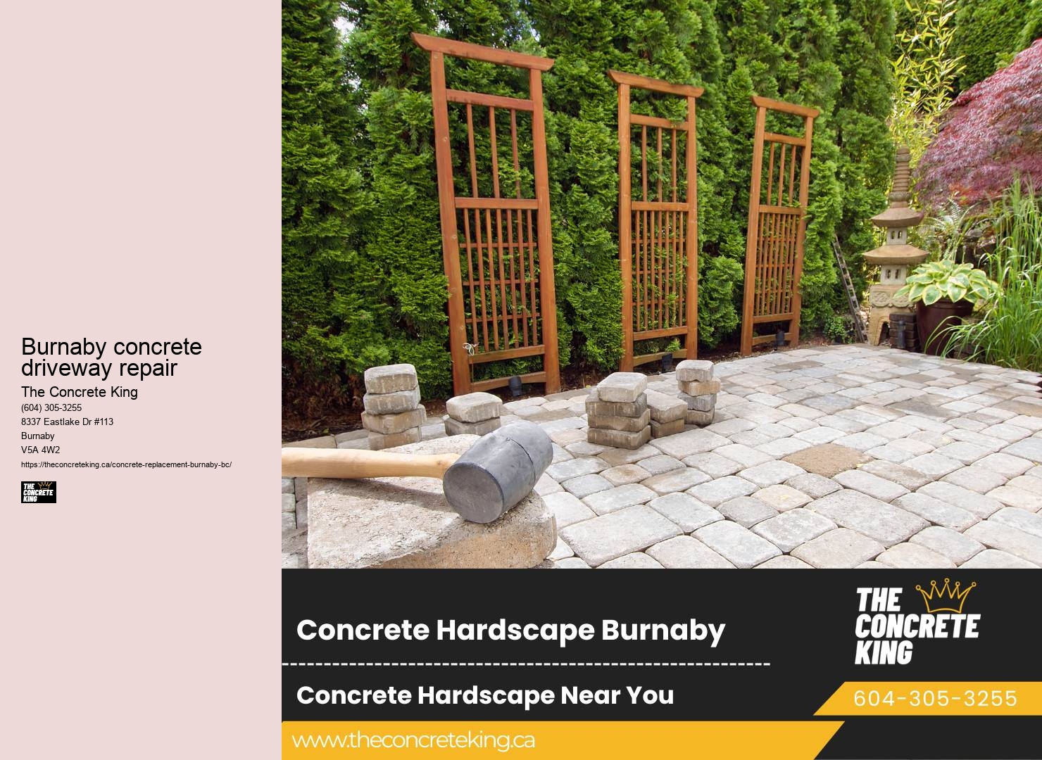 Burnaby concrete driveway repair driveway resurfacing