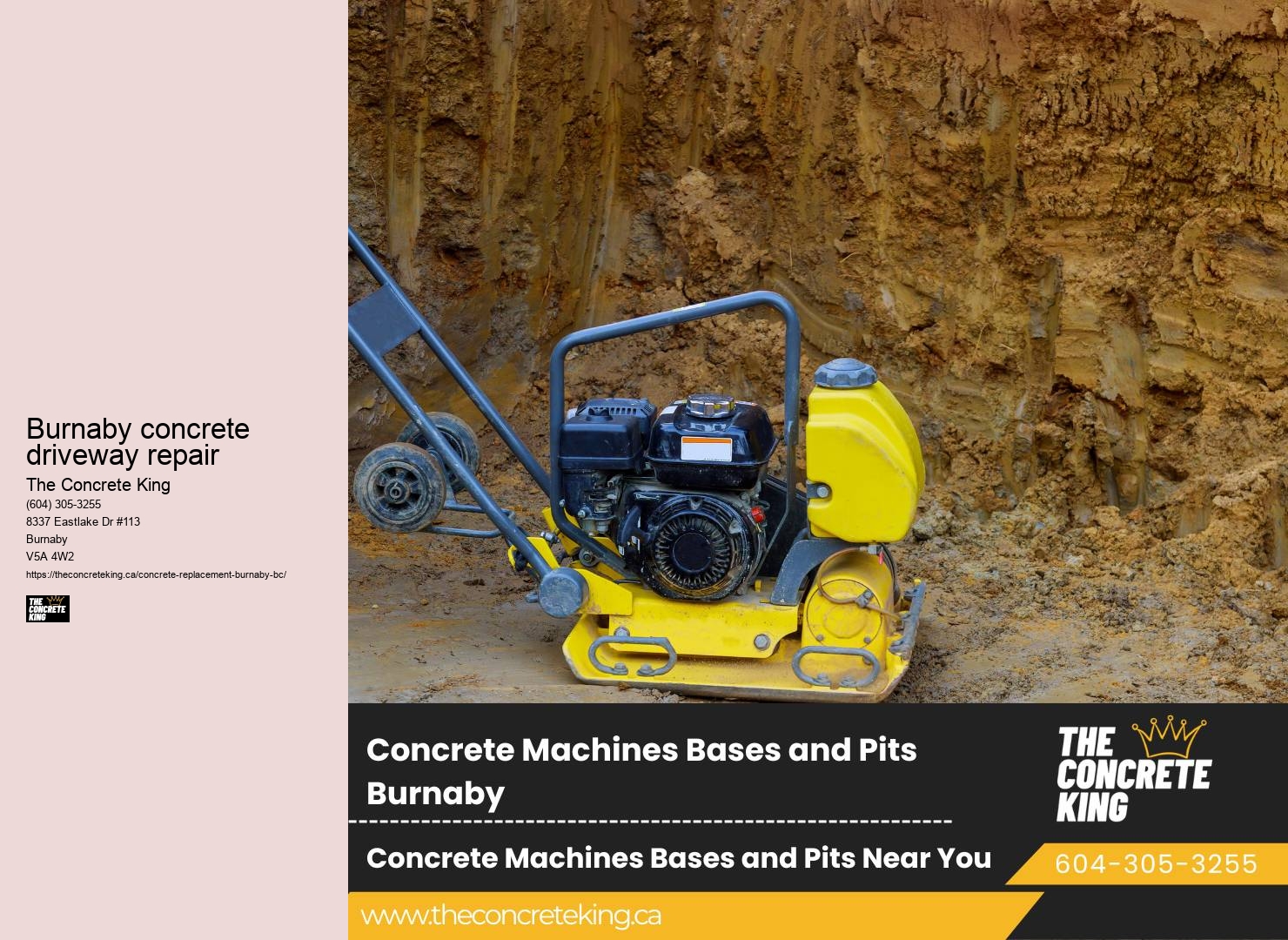 Driveway replacement financing Burnaby concrete driveway repair