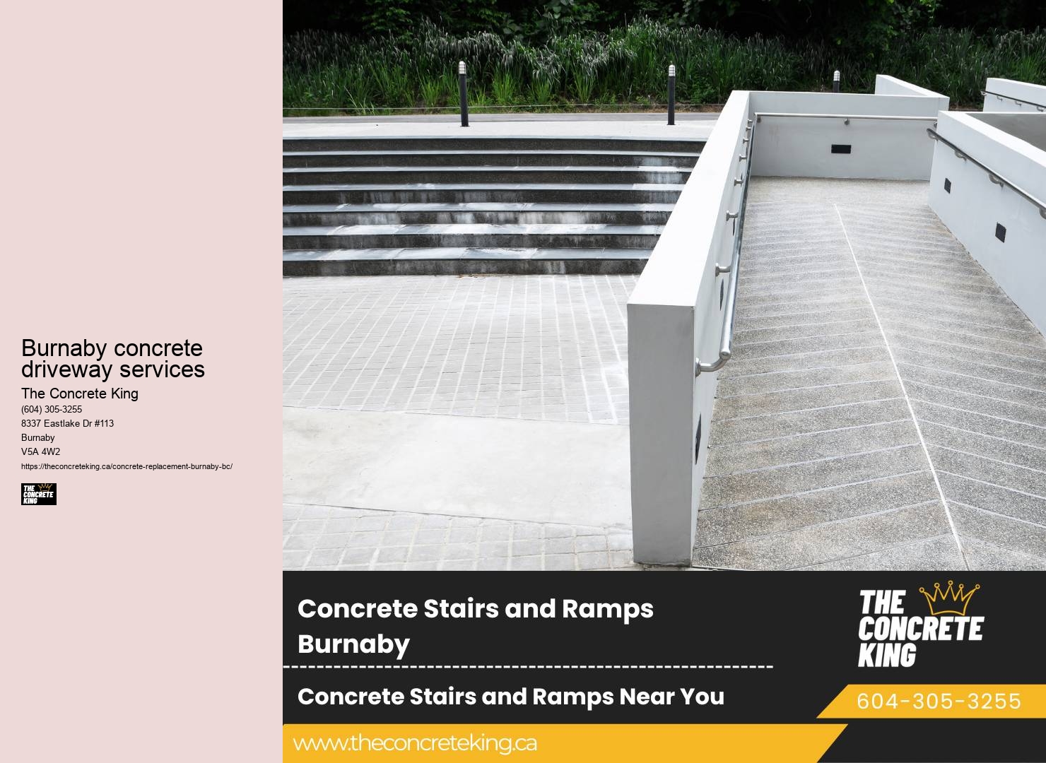 Driveway repair consultation Burnaby concrete driveway services