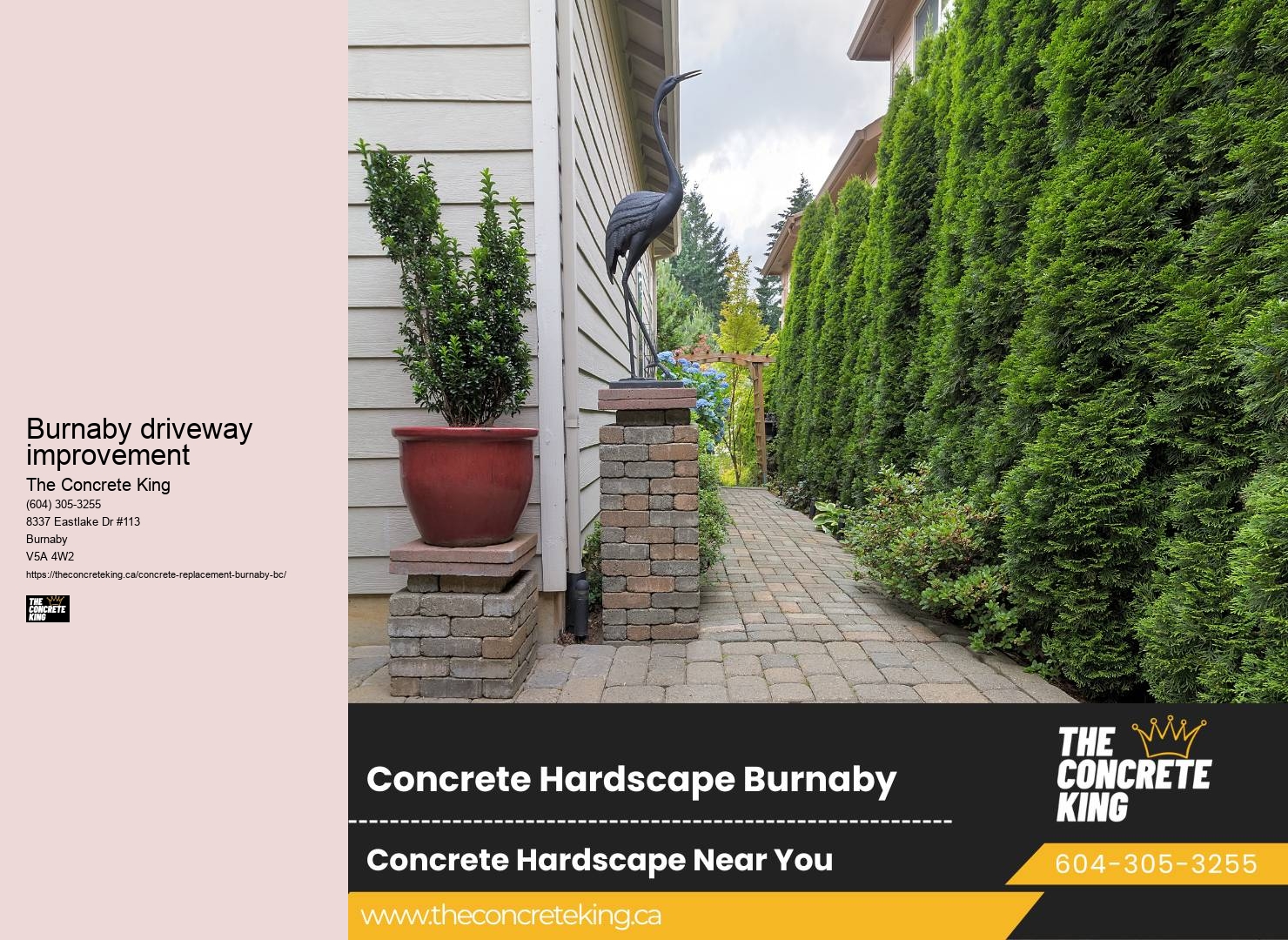 Burnaby driveway improvement driveway installation services