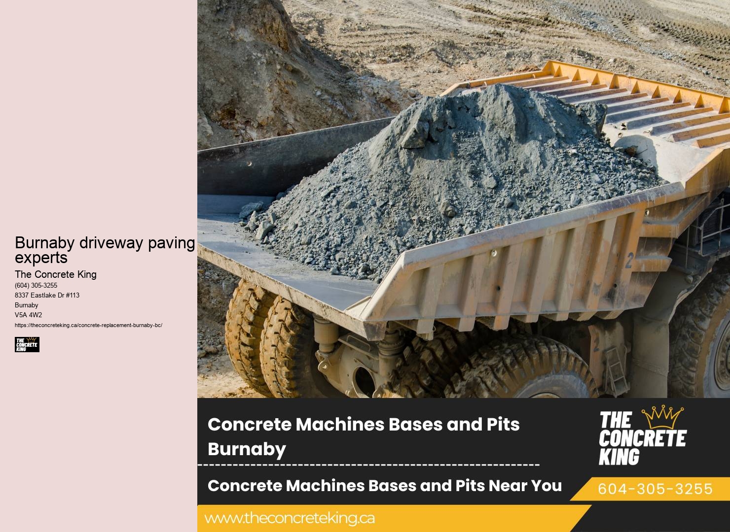 Driveway Concrete Installers Burnaby driveway paving experts