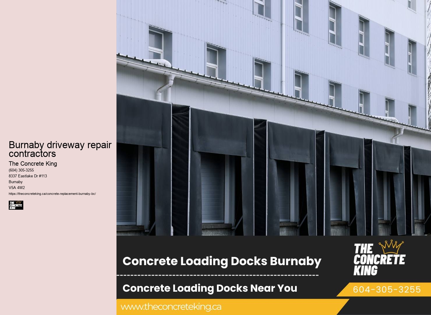 Driveway concrete specialists Burnaby driveway repair contractors