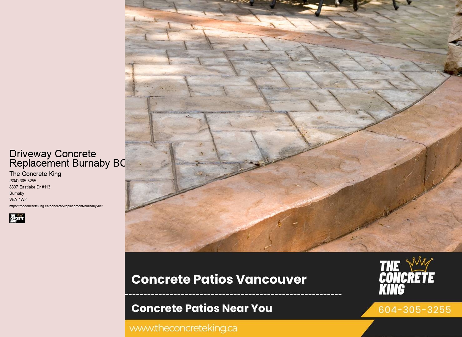 Driveway Concrete Replacement Burnaby BC