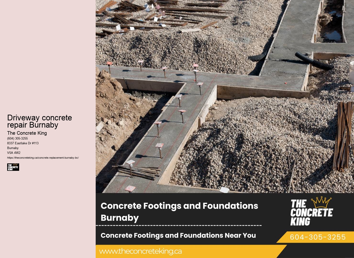 Experienced Driveway Contractors Driveway concrete repair Burnaby