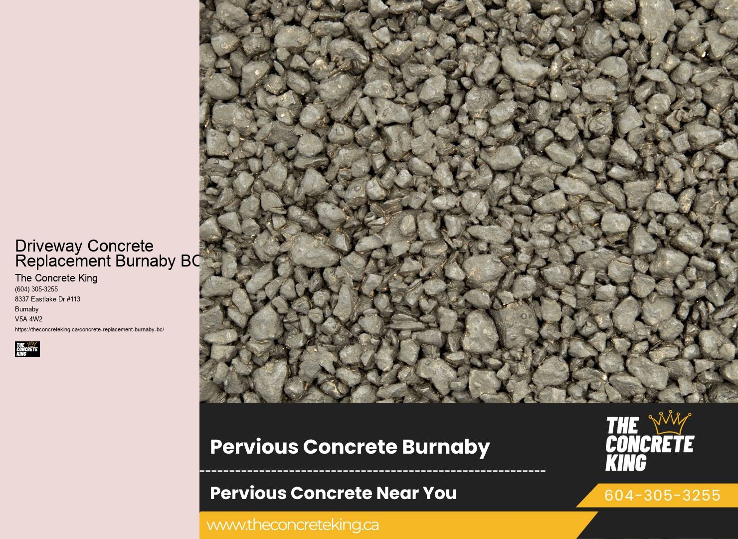 Driveway Concrete Replacement Burnaby BC driveway excavation
