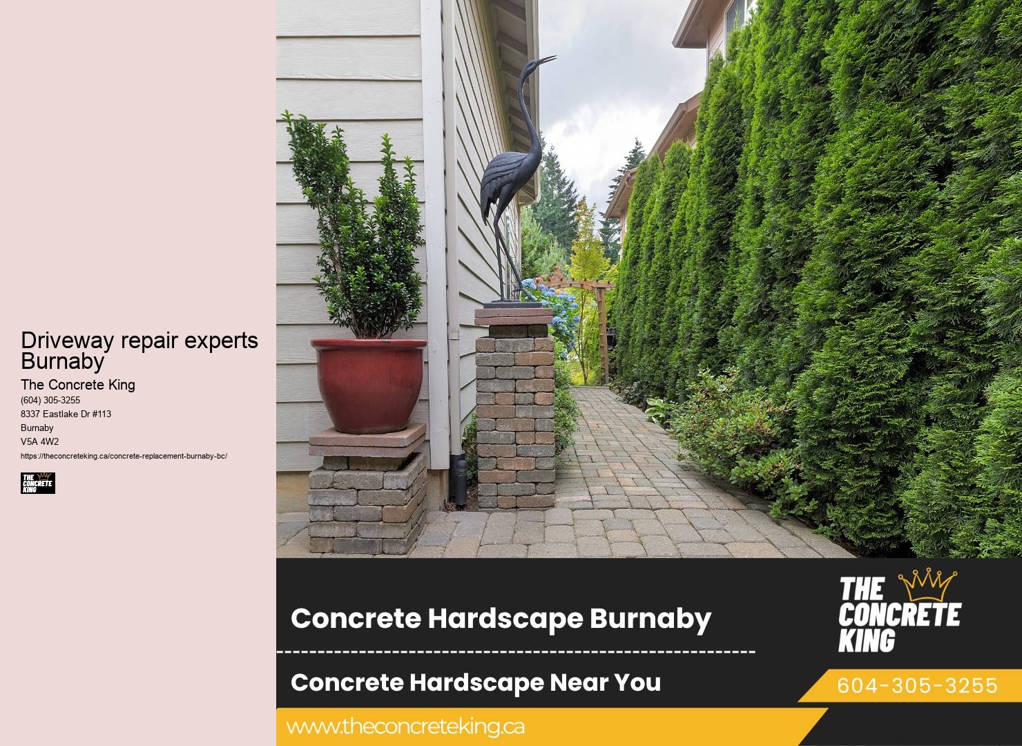 Concrete Driveways Cost Driveway repair experts Burnaby