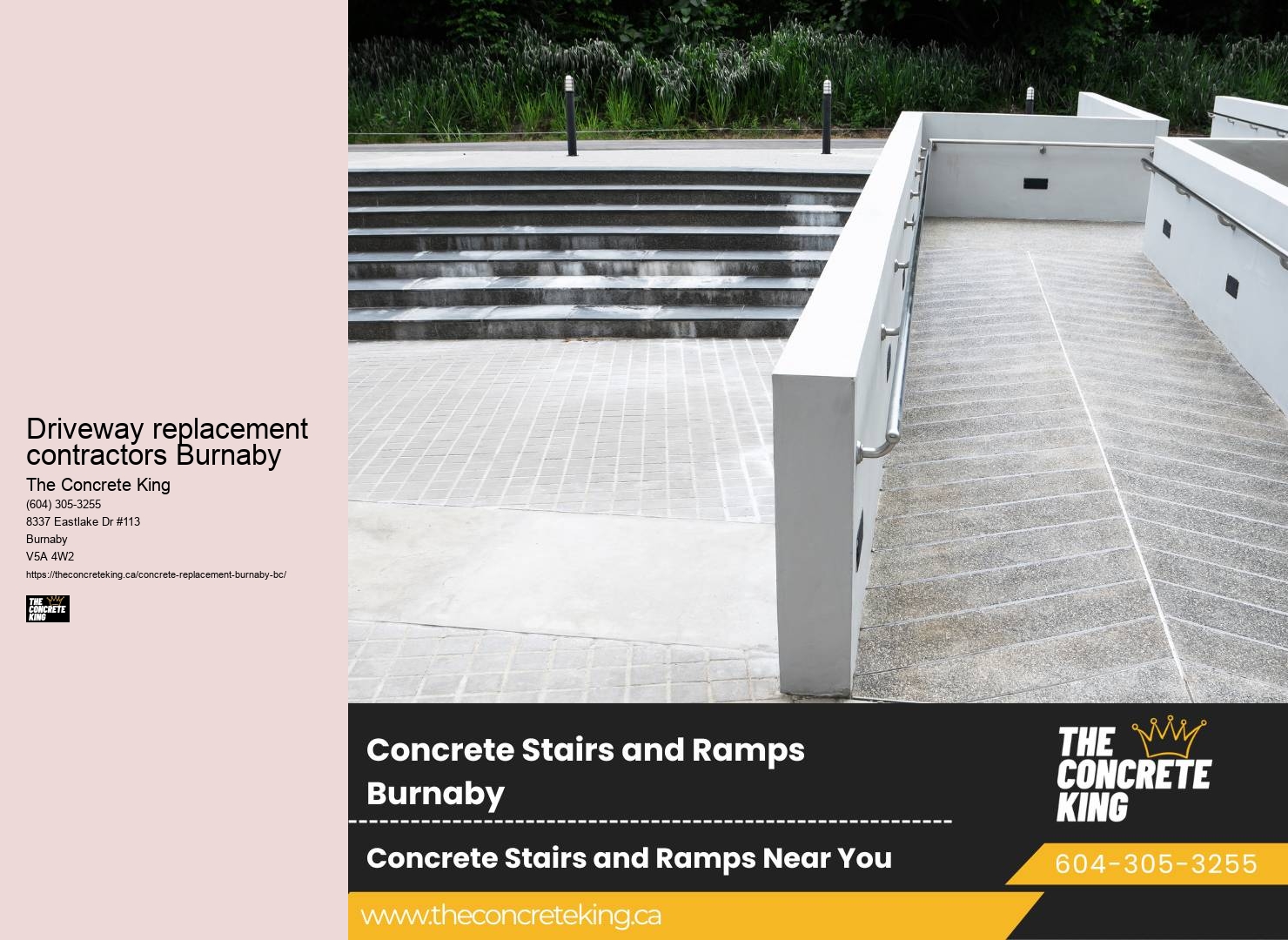 Concrete Driveway Maintenance Driveway replacement contractors Burnaby