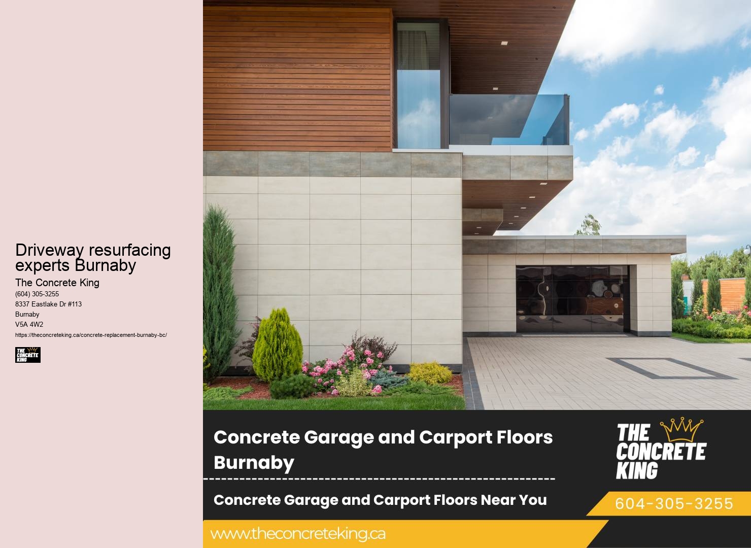 Driveway resurfacing experts Burnaby driveway repair contractors