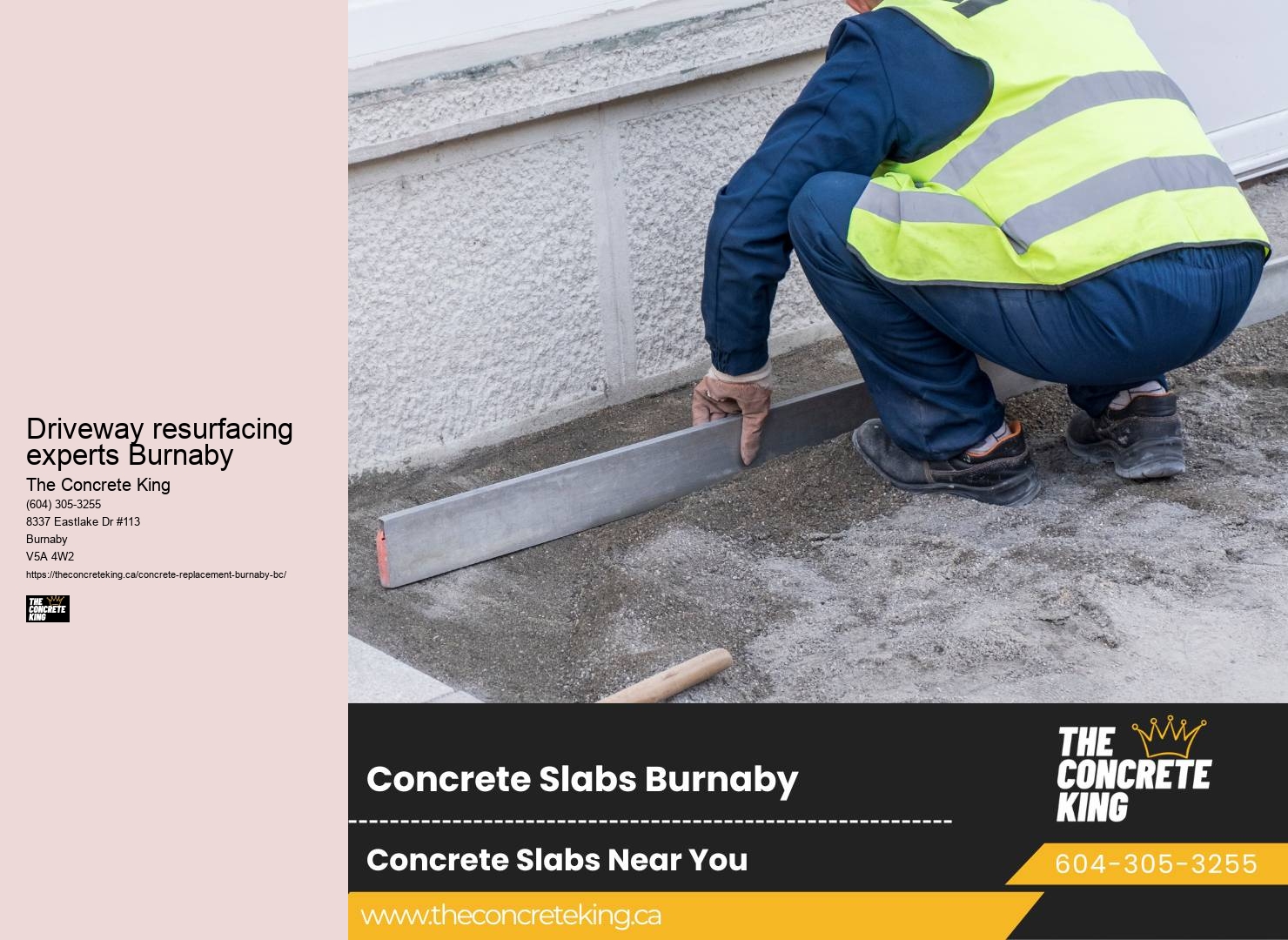 Driveway repair experts Driveway resurfacing experts Burnaby