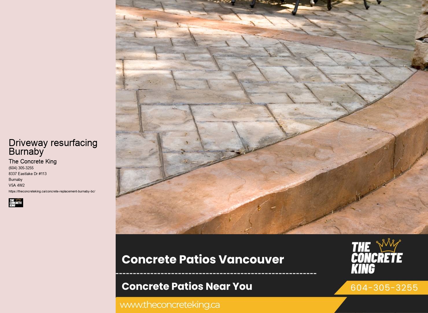 Driveway resurfacing Burnaby