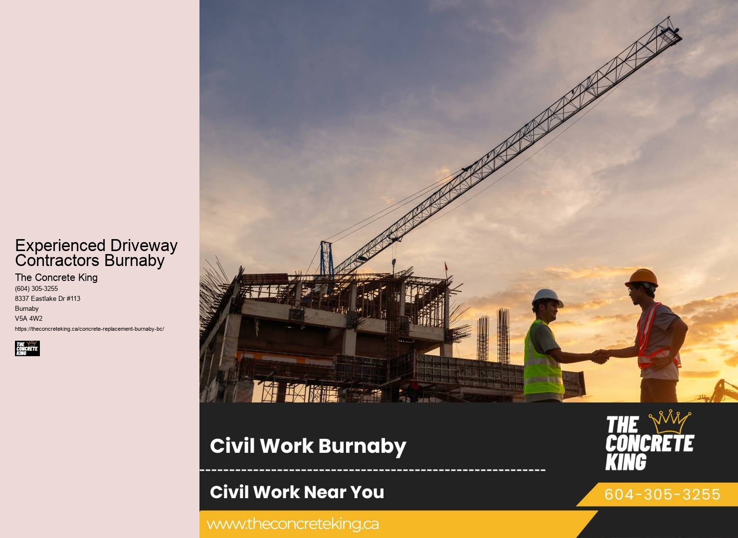Driveway replacement professionals Experienced Driveway Contractors Burnaby